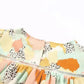 Abstract Printed Long Sleeve Blouse