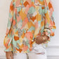 Abstract Printed Long Sleeve Blouse