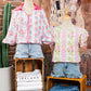 Floral Ruffled Sleeve Summer Top