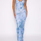 Y2K Slim Flowers Printing Slip Dress Women's Summer Suspender Skirt Vacation Beach Long Dresses