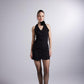 Becca Black Rose Accessorized Mini Dress