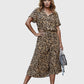 Amber - Printed V-Neck Dress