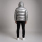 Cosmos Hooded Down Jacket - Silver