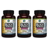 Amazing Herbs Premium Black Seed Oil Capsules 1250mg – Cold-Pressed Nigella Sativa – 60 Count (Pack of 3)