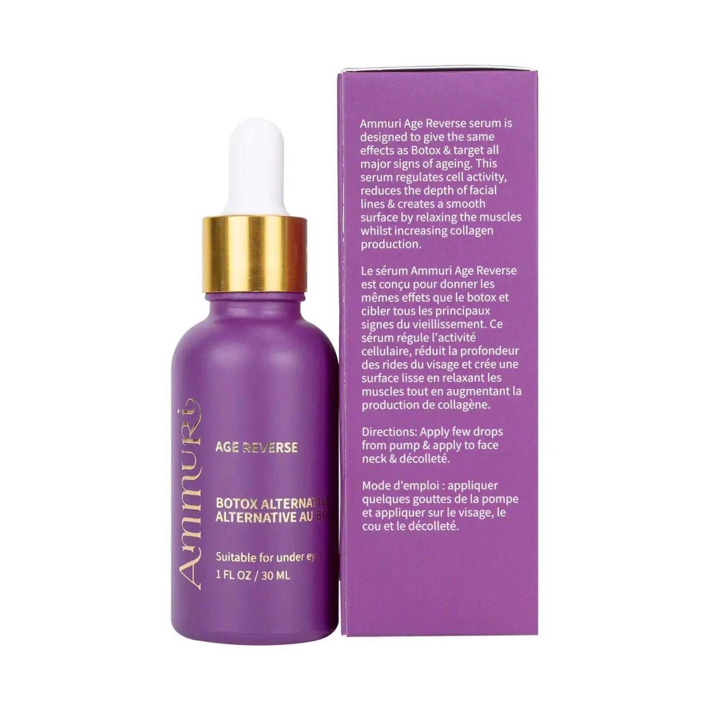 Ammuri Age Reverse Wrinkle-Freezing Serum - Argireline Peptide Anti-Aging Treatment