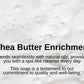 Ammuri Shea Butter Luxury Bar Soap - Soften Soothe Pamper Skin Daily 250g