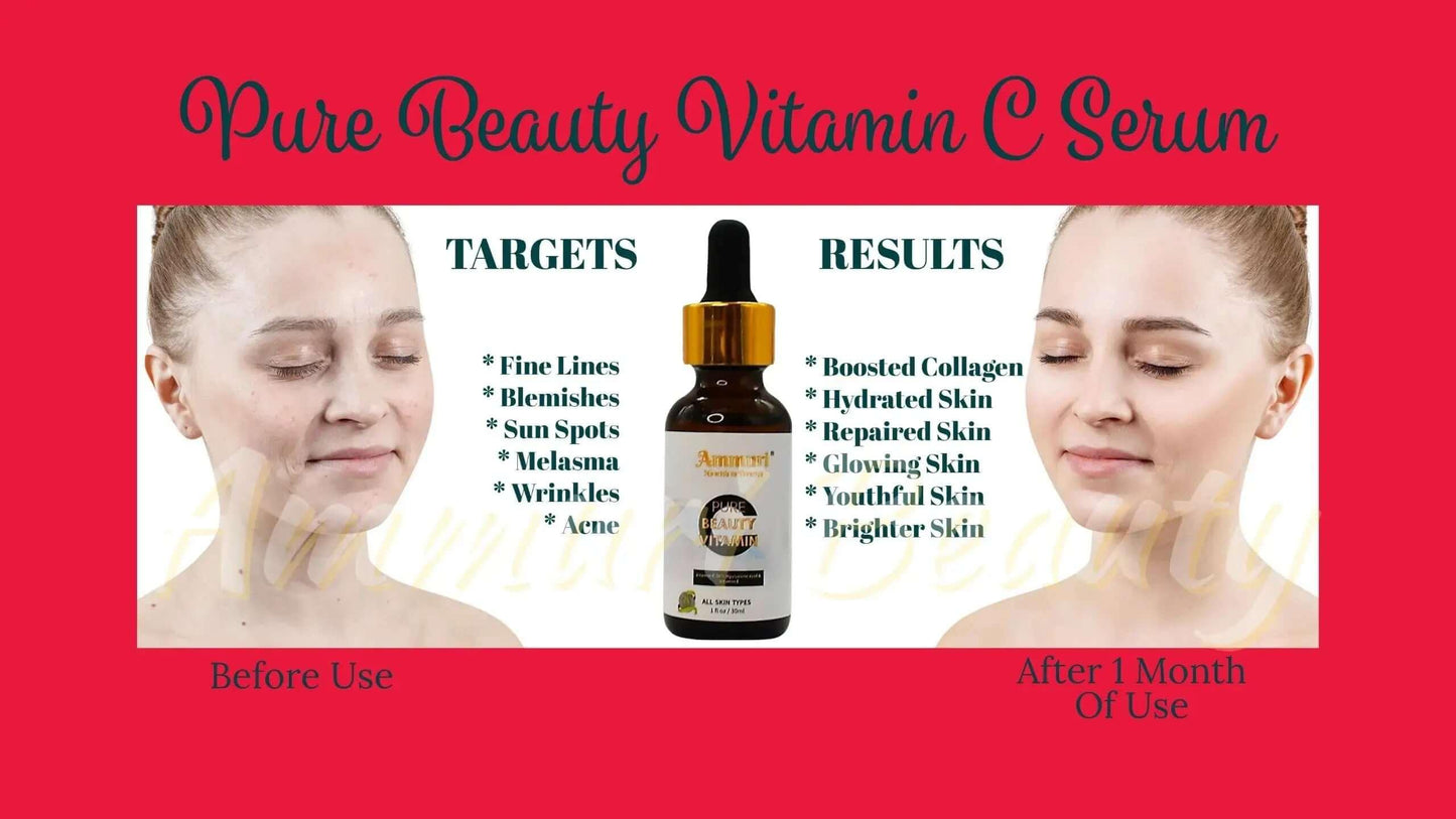 Ammuri Vitamin C Serum - Powerful Anti-Aging Brightening Face Treatment 30ml