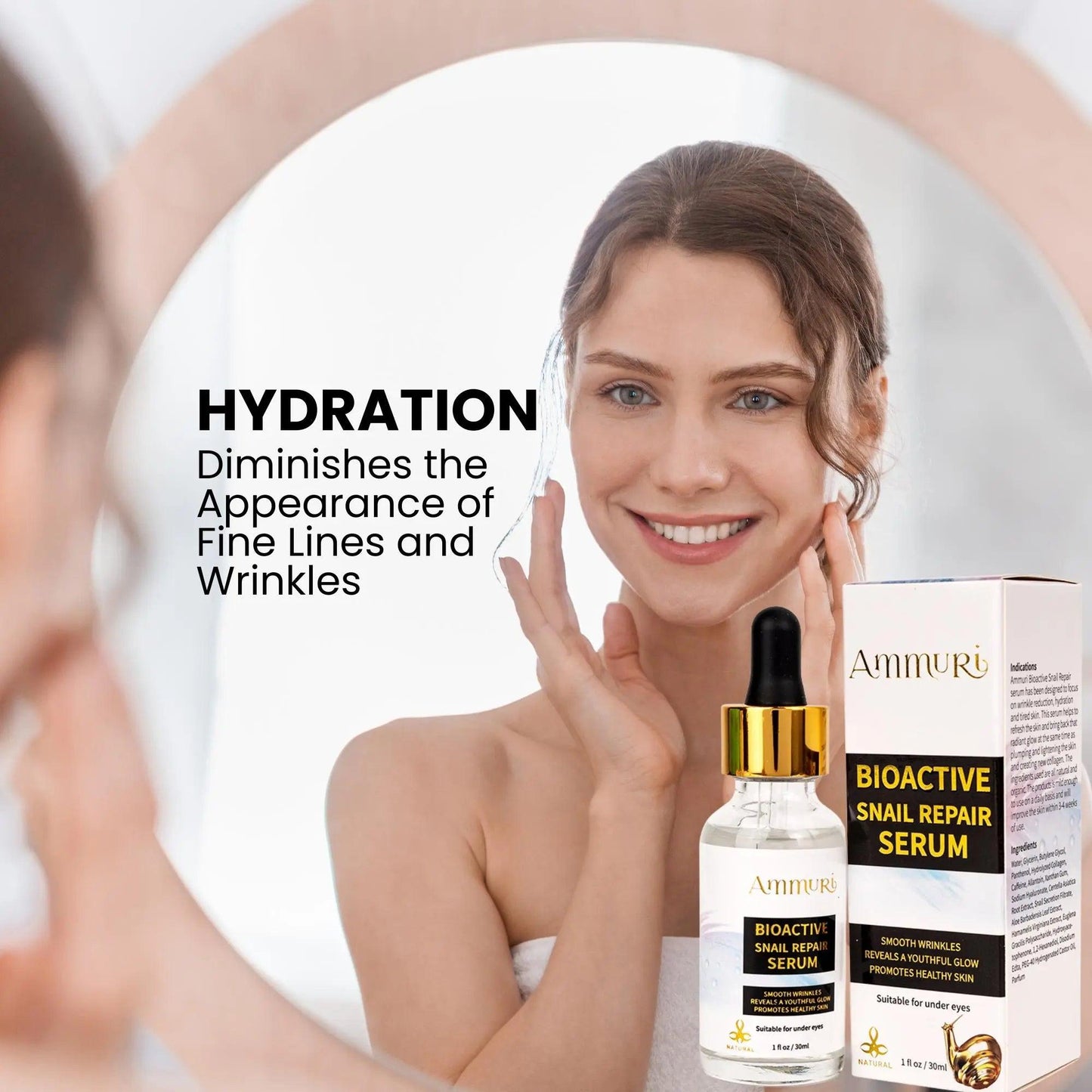 Ammuri Bioactive Snail Repair Serum Anti-Aging Organic