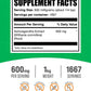 BulkSupplements Ashwagandha Root Extract Powder – 600 mg per Serving, 1 kg, Vegan & Gluten Free