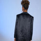 Fancy Black Satin Blazer Jacket