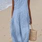 Maelle | Long Sleeveless Dress with Textured Pattern