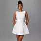 Fashion Big-Bowed Pearls Backless Dress Summer Slim Sleeveless A-line Dresses For Party Evening Women's Clothing