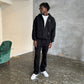 Bénir Club Basics Zip Hoodie - Matte black