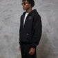 Bénir Club Basics Zip Hoodie - Matte black