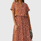 Amber - Printed V-Neck Dress