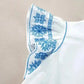 Belle White Embroidered Blouse - Ruffled-Sleeve Frilled-Collar