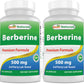 Best Naturals Berberine 500mg 120 Capsules – Immune, Cardiovascular & GI Support (Pack of 2)