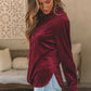 Biking Red Velvet Top