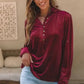 Biking Red Velvet Top