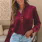 Biking Red Velvet Top