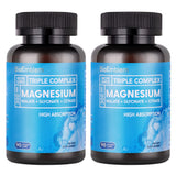 BioEmblem Triple Magnesium Complex 300mg | Glycinate, Malate & Citrate | Vegan 180 Capsules