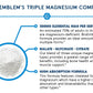 BioEmblem High Absorption Triple Magnesium Complex 300mg | Magnesium Glycinate, Malate & Citrate | Vegan, Non-GMO 270 Capsules