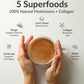 BIOptimizers Mushroom Coffee Alternative – Salted Caramel with Lion's Mane, Chaga, Reishi + Collagen & MCT (15 Servings)