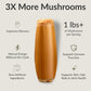 BIOptimizers Mushroom Coffee Alternative – Salted Caramel with Lion's Mane, Chaga, Reishi + Collagen & MCT (15 Servings)