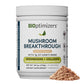BIOptimizers Mushroom Coffee Alternative – Salted Caramel with Lion’s Mane, Chaga & Reishi + Collagen & MCT – 30 Servings