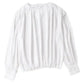 Black Pleated Loose Blouse - Padded Shoulder Buttoned Cuffs