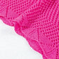 Pink Pointelle Short Sleeve Top