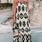 White Aztec Print Western Sundress