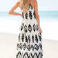 White Aztec Print Western Sundress