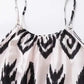 White Aztec Print Western Sundress