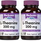 BlueBonnet L-Theanine 200mg – Free-Form Amino Acid, 60 Veg Capsules (Pack of 2)