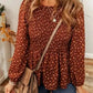 Boho Floral Peplum Blouse Unique Feminine Style