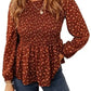 Boho Floral Peplum Blouse Unique Feminine Style