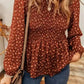 Boho Floral Peplum Blouse Unique Feminine Style