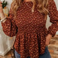 Boho Floral Peplum Blouse Unique Feminine Style