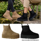 Athena Ladies Faux Suede Chelsea Boots – Platform Ankle with Cozy Faux Fur Lining