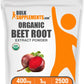 BulkSupplements Organic Beet Root Extract Powder – Beet Root Powder, Nitric Oxide Support, Vegan & Gluten Free, 400 mg per Serving, 1 kg