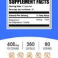 BulkSupplements Magnesium Citrate Capsules 400mg — Gluten Free, 4 Capsules per Serving, 360 Count (Pack of 2)