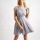 Cathleen Mini Floral Tea Dress Blue
