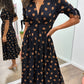 Nipa - Polka Dot V-Neck Dress