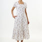 Elois Regency Print Empire Waist Midaxi Dress