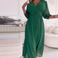 Petra | V-Neck Solid Color Waist Dress