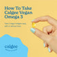 Calgee Vegan Omega-3 450mg DHA + EPA from Algae | Carrageenan-Free Softgels (120 Ct)