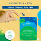 Calgee Vegan Omega-3 450mg DHA + EPA from Algae | Carrageenan-Free Softgels (120 Ct)