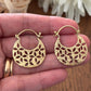 Celeste Cutout Mini Hoops - Lightweight Brass Hoops with Floral Cut-Pattern.