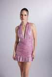 Starry Pink Mini Dress